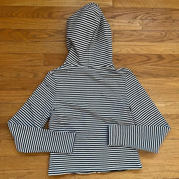 Edikted Striped Zip Up Hoodie - Picture 3 of 4